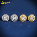 HPHT Lab Diamond Jewelry 10K Real Solid Gold Lab Diamond Moissanite Hpht Diamonds Stud Earring