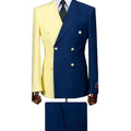 Men Suits Double Breasted Shawl Lapel Fashion Full Set Terno Prom Party Outfits Skinny 2 Piece Jacket Pants Male Clothing