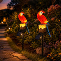 Outdoor Park Yard Decorative Light Resin Crafts Solar Parrot Inserting Ground Landscape Light Warm White LED Solar Garden Light