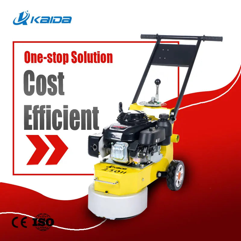 KAIDA KD250H Gasoline Engine Easy Transportation Concrete Floor Grinder Machine Floor Concrete Grinder