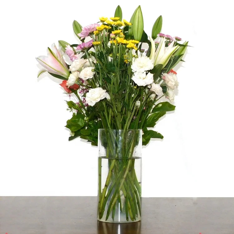 CHAPLIN Bulk Simple Design Eco-friendly Tall Borosilicate Glass Floor Flower Vase Sets Contemporary Custom Color & Logo
