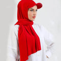 Custom Logo Latest Design Baseball Caps Hijabs Baseball Cap With Hijab Instant Hijab With Baseball Cap