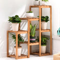Hot Sale Wooden Flower Rack Balcony Terrace Multi-layer Flower Stand Shelf for Wedding