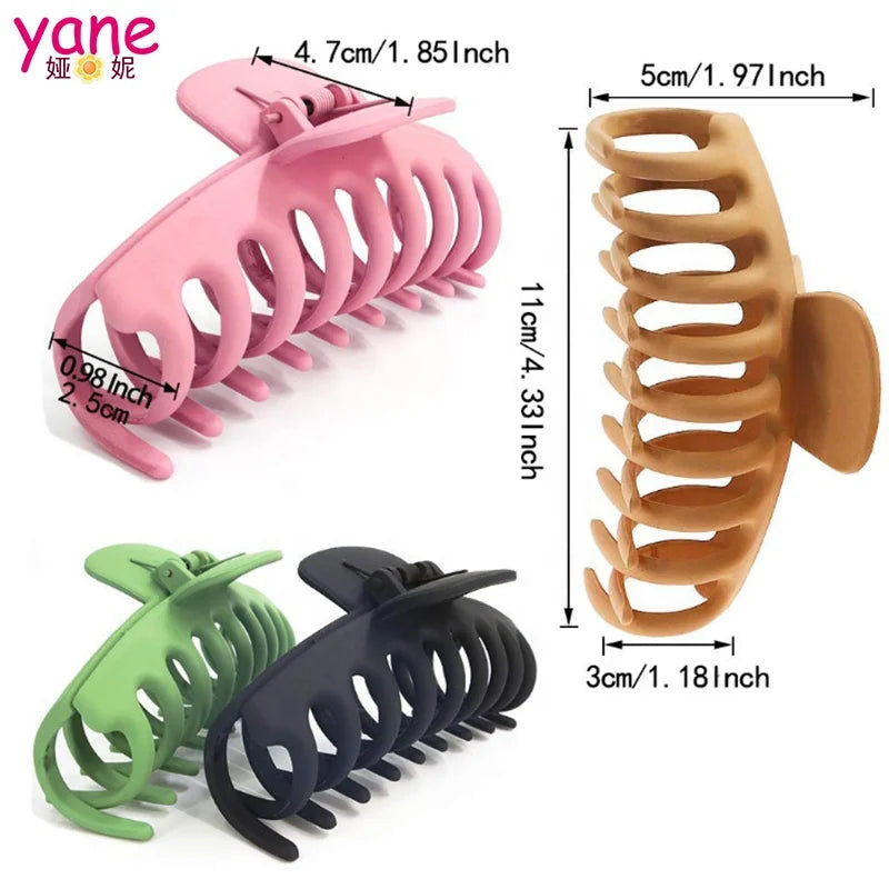 Fancy Hair Accessories About 11 cm Hair Claws and Acrylic Matte Effect for Lady