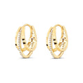 LOZRUNVE Jewelry Making Supplies14k 18k Gold Plated Triple Hoop Earring Accessories Women