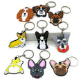 Custom 2D 3D Soft PVC Keychain Small Animal Dog Rubber Keychain