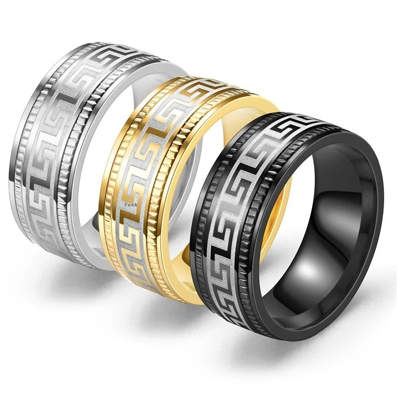Wholesale of Waterproof and Fashionable Stainless Steel Rings Classic and Personalized Trendy Rings for Both Men and Women