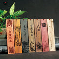 Wholesale Custom Hollow-carved Design Wooden Bookmark Ruler Engraving Bookmarks for Books With Tassel