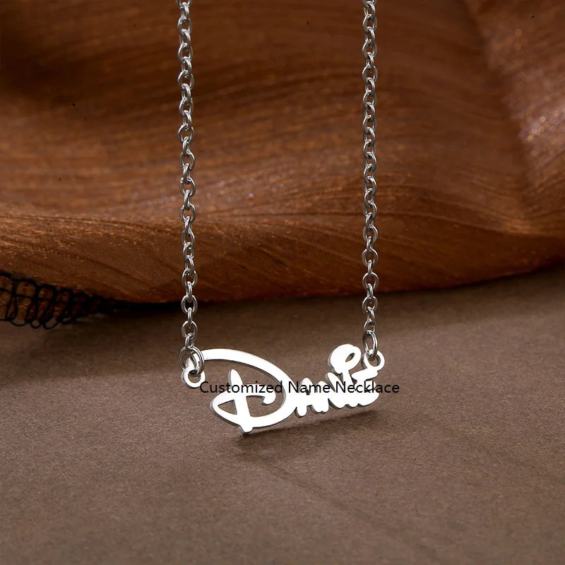 Wholesale Simple Necklace Custom Name Pendant Necklace Personalized Gift for Women
