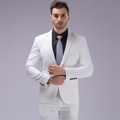 2023 New Classic Design Groom Tuxedos One Buttons Light Grey Groomsmen Best Man Suit Mens Wedding Suits (Jacket+Pants)