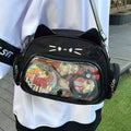 Custom Cute Kawaii Uniform School Backpack Bag Fashion Trendy Transparent Window Crossbody Ita Bag