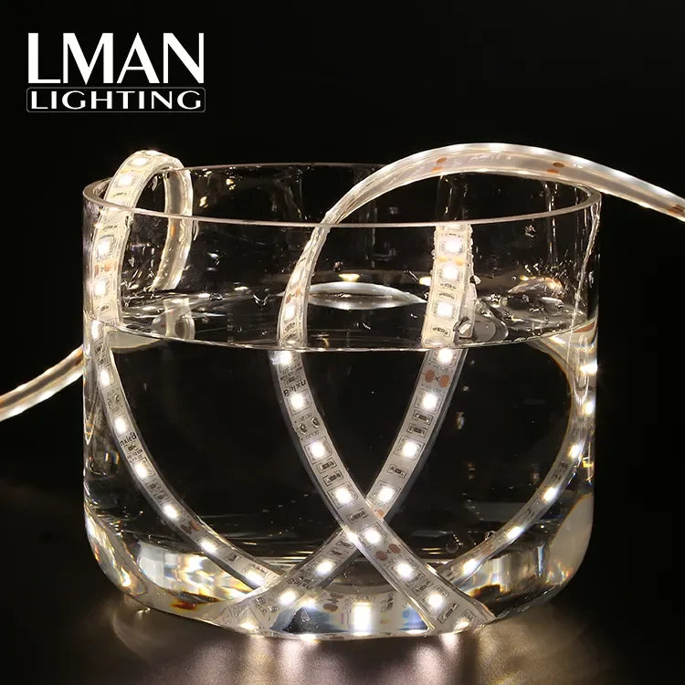 High CRI Warm White Light SMD 5050 DC 12V 24V 950lm/m 10W IP68 Waterproof Led Strip