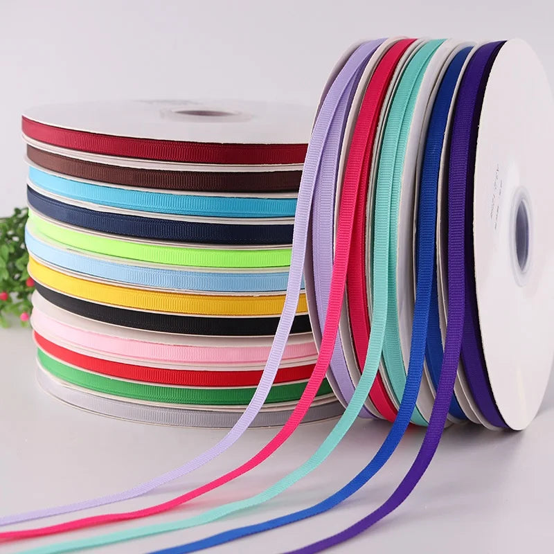 Wholesale Custom 6mm Width 100% Polyester Printed Webbing Grosgrain Ribbon Pantone Color Sustainable SJH Brand Made China Free
