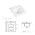 Luxury Hotel Ceramic  Open Frame 16-60 Inches Vanity Wash Basin Single Hole Ceramic Bathroom Vessel Snks Thin Edge Cabinet Basin