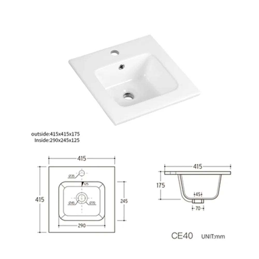 Luxury Hotel Ceramic  Open Frame 16-60 Inches Vanity Wash Basin Single Hole Ceramic Bathroom Vessel Snks Thin Edge Cabinet Basin