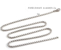 3mm 4mm Factory Wholesale Stainless Steel Necklace Titanium Steel square Chain Men's Pendant with Chain MegaBDM