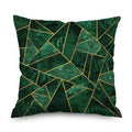 45*45cm Customize Ordic Marble Geometric Printed Cushion Cover Polyester Throw Pillow Cases for Sofa Car Black Pillowcase