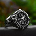 Viking Souvenir Stainless Steel Viking Ring Men Norse Amulet Viking Jewelry