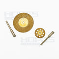TiN Titanium Coated 16-60mm 10pcs Mini Emery Diamond Disc Circular Grinding Cutting Saw Blades Electric Tools