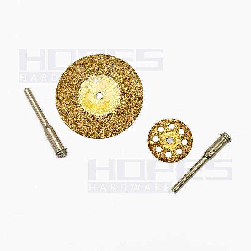 TiN Titanium Coated 16-60mm 10pcs Mini Emery Diamond Disc Circular Grinding Cutting Saw Blades Electric Tools
