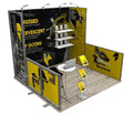 10x10 3x3m Linear Modular Aluminum Frame DIY Reusable Advertising Exhibition Fair Trade Show Event Display Booth Stand Shelf