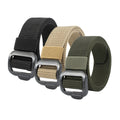 Metal Buckle Men's Fabric Tactical Belt Hunting Hiking Sports Belt Strap Metal Alloy Buckle Defense Duty Belts