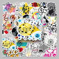 50PCS Factory Wholesale Waterproof Decorative Cartoon Musical Note Stickers for Bookshelves & Desktops