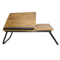 Bebone BT1014N Modern Small Dormitory Table Breakfast Serving Black Adjustable Portable Foldable Wooden Computer Desk for