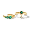 LOZRUNVE 925 Silver Wholesale Jewelry 18k Gold Plated No Pierce Trendy Ear Cuff Earring Set