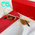 2022 Fashion Anti-UV Diamond Sunglasses Women UV400 Rimless Vintage Sun Glasses Rhinestone Retro Sunglass Luxury Designer Oculos