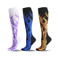 Cycle Low Cut New Mens Running Crew Knitted   Cotton 30-40 25-35 Mmhg Copper Compression Socks