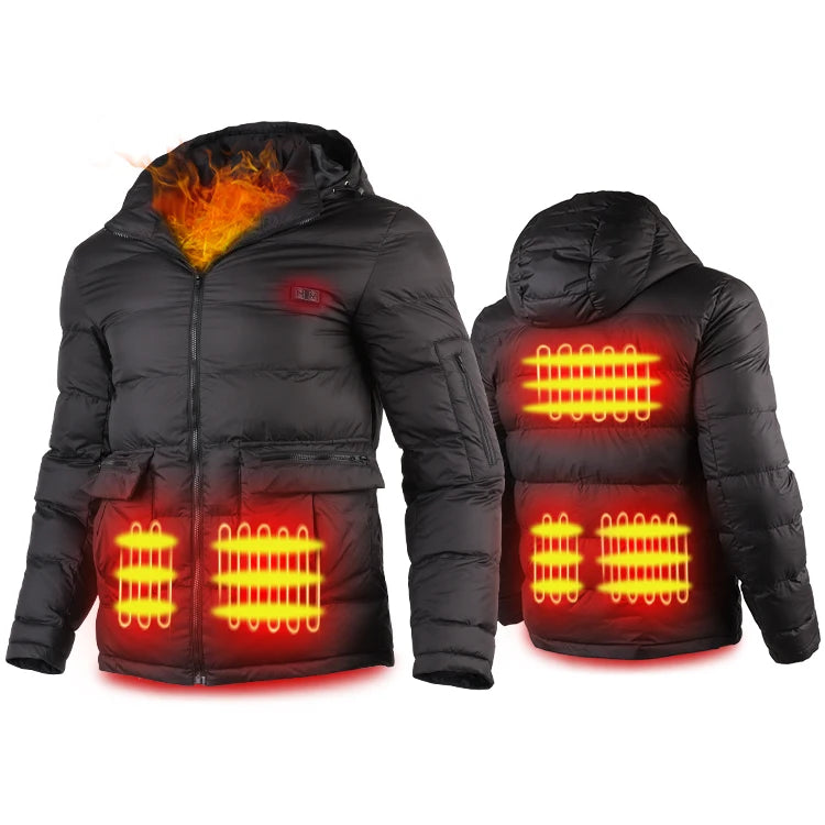Wholesale Athletic Womens  Outdoor Down Thermal Winter Electric Heated Warm Jacket