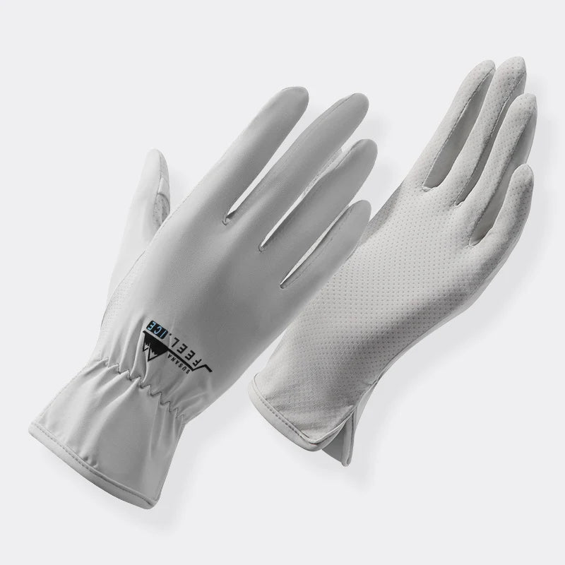 Breathable Ladies Sun protection Sports Running Touch Screen Driving Summer Gloves Women