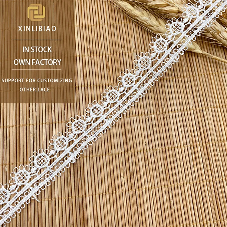 Water-soluble Embroidery Lace Home Textile Curtain Accessories Multi-color Polyester Lace Trimming