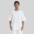 Boxy Hip Hop Men's Oversized T-Shirt 280 Gsm Heavyweight Cotton Drop Shoulder Graphic Luxury Blank Custom Streetwear Knitted