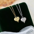 Fashion Fine Jewelry 925 Sterling Silver Minimalist Necklace Heart Gold Plated Necklaces for Women Valentine's Day