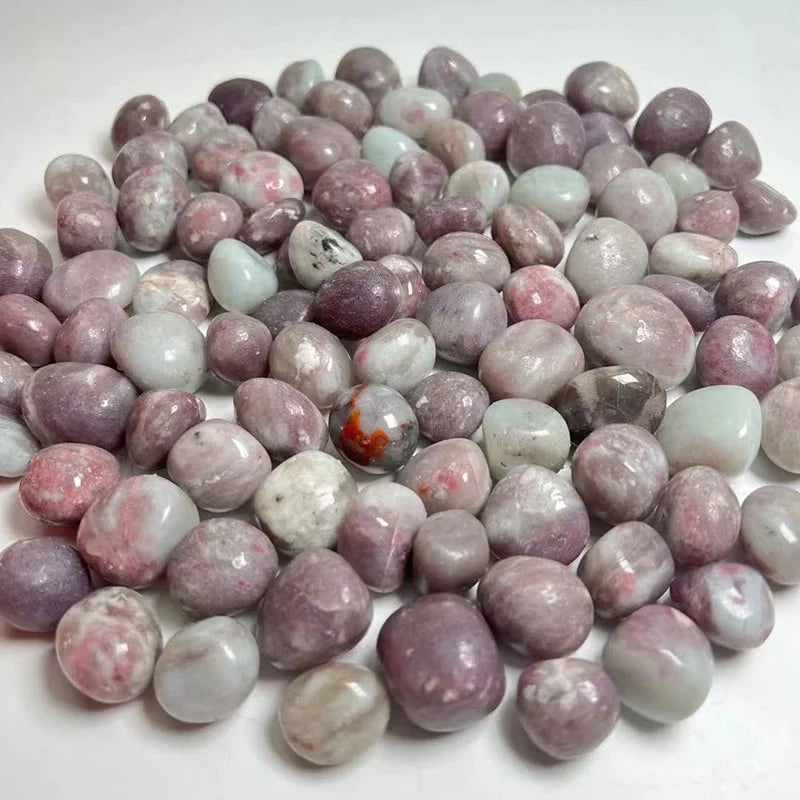 Wholesale 2-3cm Natural Plum Blossom Tourmaline Tumbled Healing Crystal Gravel Stone for Healing