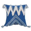 Innermor North Europe Decorative Throw Pillow Cover Cotton Woven Tufted Tassels Portable Home Use Couch Sofa Chair 12x20 Inch