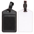 Personalised Travel Accessories PU Leather Sublimation Blanks Custom Logo Luggage Tag with Card Slot