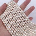 Zhuji Natural White 5-6mm Freshwater Rice Pearl Strands Loose Oval Beads Grade a Third Party Certified Box Packed Jewelry Making