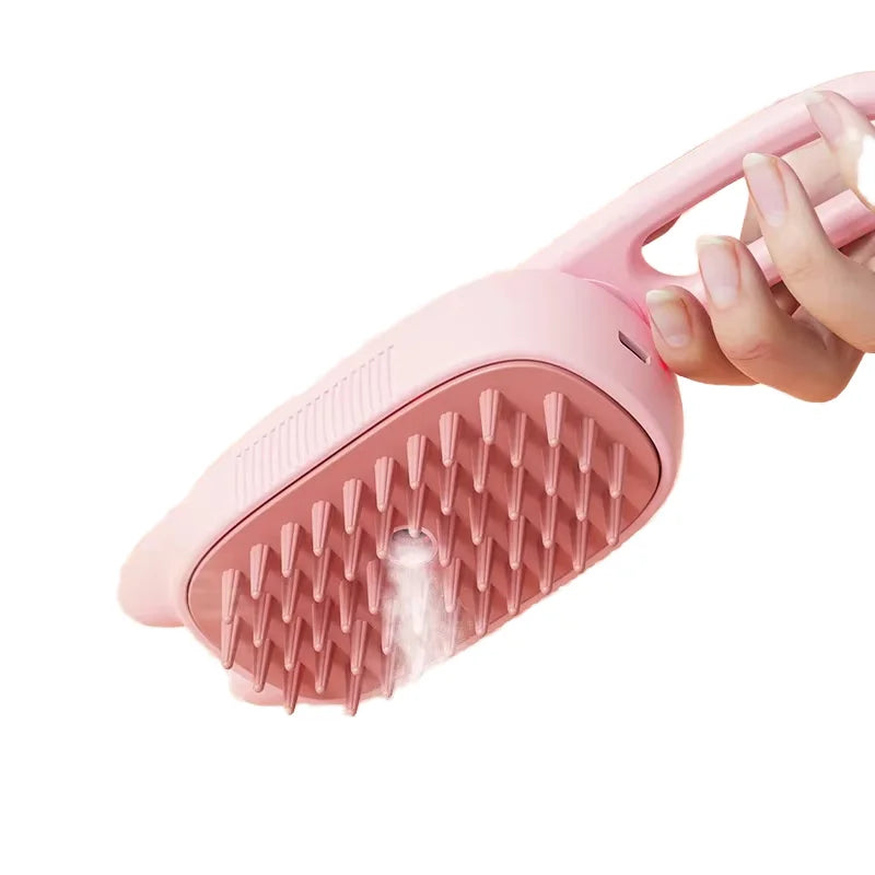 Portable 3 in 1 Silicone Pet Grooming Set ABS Plastic Combing Brush for Cat Dog Hair Steam Bath New Technology Pet Cleaning Tool