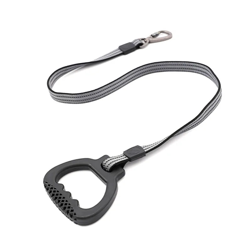 Sustainable Stripes Dog Leash for Large Dogs Explosion-proof Impact Bite Resistant Handle Imitation Nylon Reflective Material