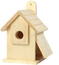 Handmade Garden Patio Decorative Bird Nest Hut for Wren Robin Sparrow Hummingbird Finch Wooden Bird House