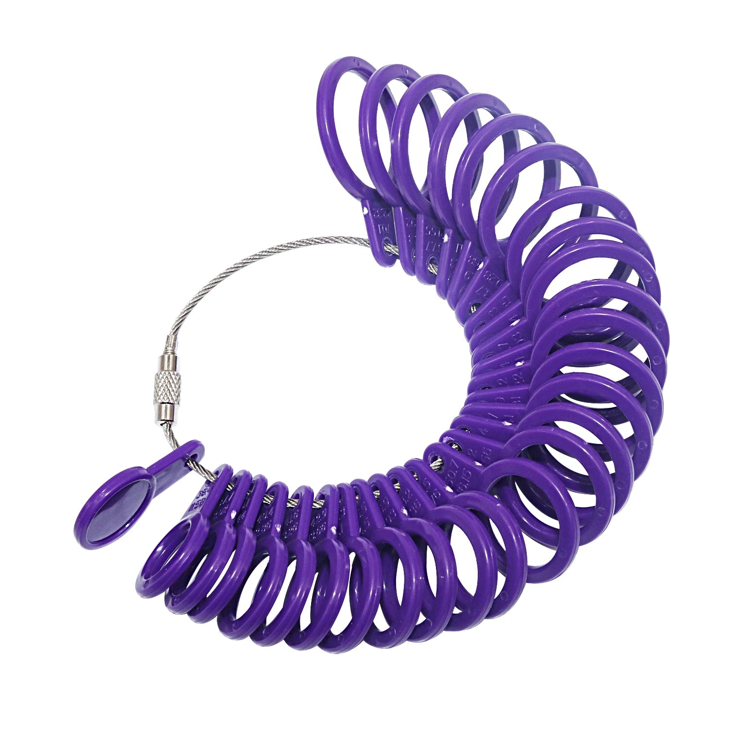 Promotional Plastic Ring Sizer Finger Size Gauge Jewelry Measuring Tool Package Bag for UK US EU Customers