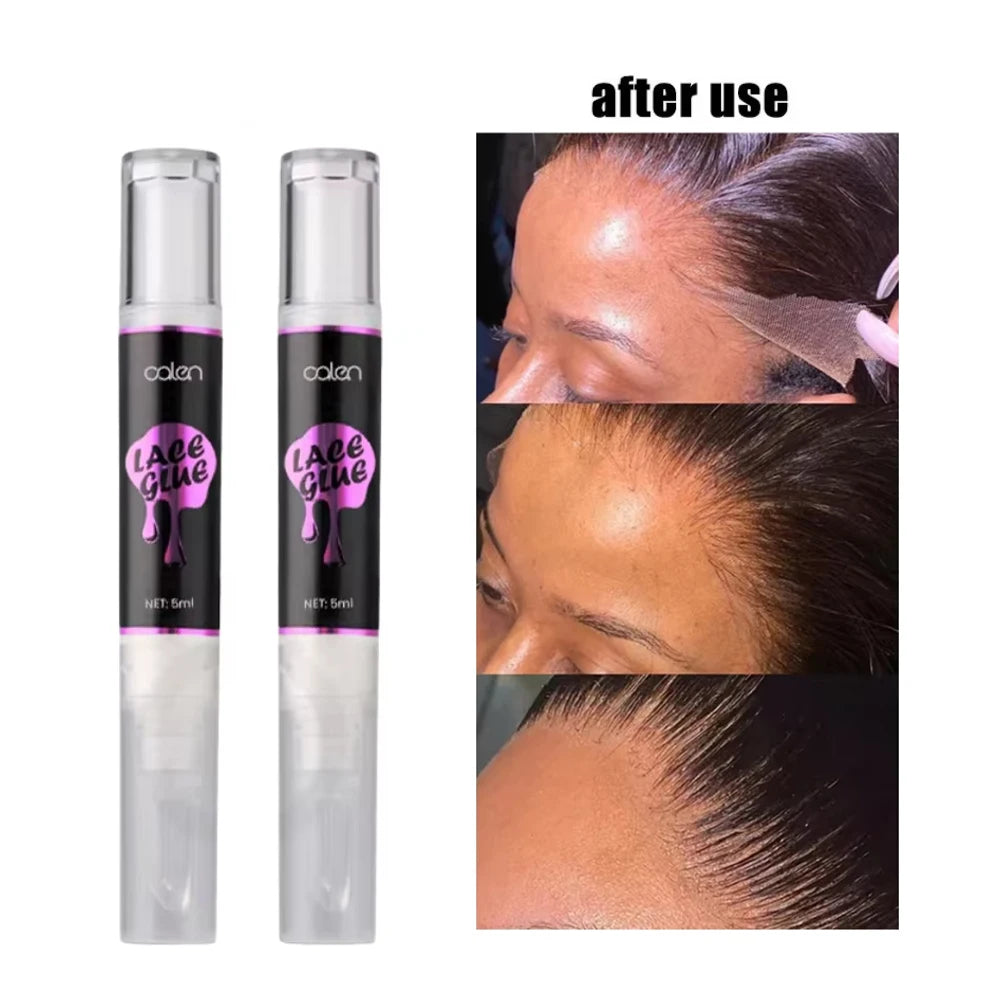 Oalen Private Label Sweat-Proof Free Hands Lace Glue Pen Easy Carry Strong Hold Hair Extension Tool