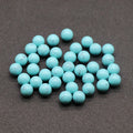DIY New Natural Semi-precious Stones Cabochons Round Blue Turquoise Loose Beads Round Cabochon