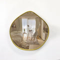 58*58cm Creative Modeling Design Modern Scallop Shaped Bathroom Wall Mirrors Novel Decorative Wall Mirror for Living Room