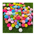 8-18MM Resin Rose Flower Flatback Cabochons Undrilled Random Mixed Floral Charms for Phone Case Scrapbooking Jewelry Making DIY