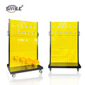 SMILE TECH Custom Steel Tool Storage Rack Double Plane Square Hole Design Powder Coated Custom Color RAL Hanging Plate Shutter