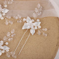 Fashion Elegant Hair Jewelry Petal Pearl Hairpins Bridal Hairpin Wedding Hair Accessories Women